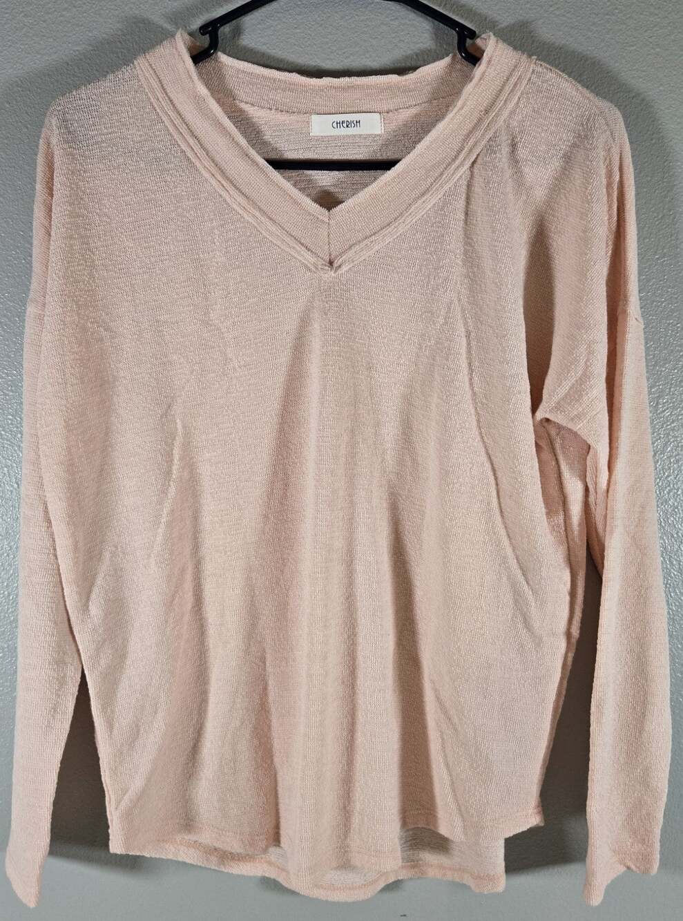 Cherish Women's Pink Lightweight Sweater Size M